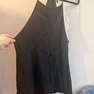 Sleeveless Black dress made in Quebec by a designer